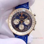 JF Factory Breitling Navitimer 01 Men Watch Blue Dial Two Tone